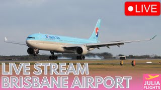 LIVE AIRPORT STREAM Plane Spotting at Brisbane International Airport BNEYBBN [upl. by Warton]