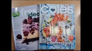 ASMR Novembers Coles And Woolies recipe Magazine Flip throughSoft Spoken [upl. by Perry]