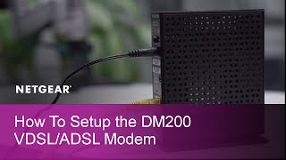 How to Install a NETGEAR DM200 High Speed VDSLADSL Modem [upl. by Enyal]