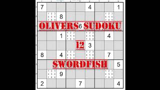 12 Sudoku SwordFish [upl. by Beverly259]