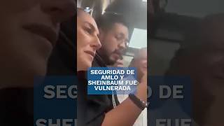 Seguridad de AMLO y Sheinbaum se vio vulnerada en elevador de hotel en Tepic shorts [upl. by Yasmeen]