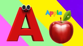 A is for Apple 🍎  Fun ABC Phonics Song for Kids [upl. by Dacy]