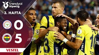 Vestel  Çaykur Rizespor 05 Fenerbahçe  HighlightsÖzet  Trendyol Süper Lig  202425 [upl. by Aloz]