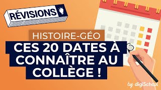 Brevet dhistoire  toutes les dates à connaître par cœur [upl. by Nance]