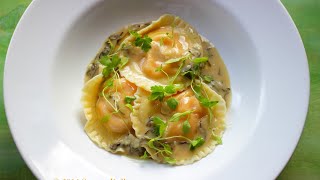 Roasted Butternut Squash Ravioli with Sage Cream Sauce [upl. by Esya]