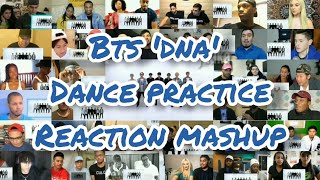 BTS DNA Dance Practice  Reaction Mashup [upl. by Hinkel]