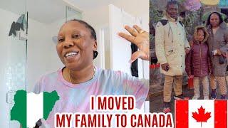 I MOVED MY YOUNGER BROTHER AND HIS FAMILY TO CANADA IN 6 MONTHS PROCESS💃🏾 [upl. by Narra]