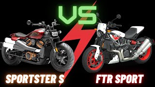 HarleyDavidson Sportster S Vs Indian FTR Sport  2023s BEST Sporty Cruiser [upl. by Eiramannod657]