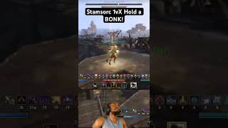 ESO PVP STAMSORC 1VX HOLD A BONK Stamsorc eso esopvp 1vX bonk [upl. by Patin]