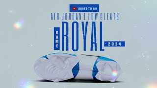 Air Jordan 1 Low Cleats WHITE ROYAL 2024 DETAILED LOOK AND PRICE INFORMATION [upl. by Nur]