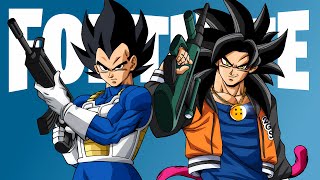 The Tournament Of Power  Vegeta And Slick Goku Play Fortnite [upl. by Gnuhp]