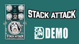 Caline  Stack Attack Preamp Overdrive and Compression  Demo [upl. by Geoff597]