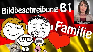 Bildbeschreibung B1 DTZ Familie mit Kindern Bild beschreiben [upl. by Simonette193]