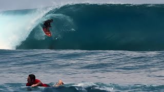 Pefect INDO Barrel Sections  Hideaways Mentawais [upl. by Alleoj]