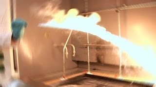 Diethyl Zinc Ignites in Air reaction only [upl. by Auqinehs706]