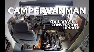 Sliding Toilet Tambour Door and more  Walt the 4x4 VW LT  Self Build Journal  18  CamperVanMan [upl. by Aroz]