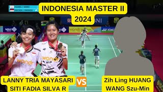 LANNY TRIA MSITI FADIA S R INA VS ZIH LING HUANGWANG SZUMIN  INDONESIA MASTER 2024 [upl. by Llertnac]