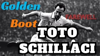 Farewell Toto Schillaci Italys World Cup 90 Legend Leaves with the Golden Boot ⚽️🏆 [upl. by Gautea]