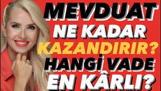 KREDİ FAİZLERİ UÇTU FAİZDEN FAİZ KAZANMAK KARLI MI MEVDUATA PARA BAĞLANIR MI HANGİ VADEDE faiz [upl. by Imogene555]