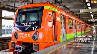 Metro CDMX  Reapertura de Línea 12 primera parte del elevado  Mixcoac  Periférico Oriente [upl. by Stafani132]