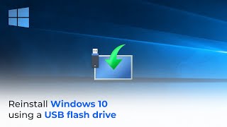 Tutorial Reinstall Windows 10 using a USB flash drive [upl. by Babby825]