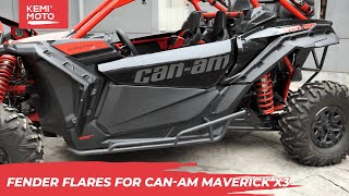 How to install Fender Flares for CanAm Maverick X3 20172020  Kemimoto [upl. by Curren]