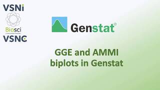 GGE and AMMI Biplots overview in Genstat [upl. by Stedman]