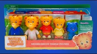 DANIEL TIGERS Neighbourhood Family Figures Toy Opening [upl. by Priest873]