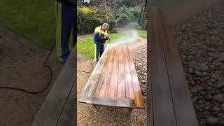 Shocking Results Garden Table Pressure Washing Transformation pressurewashing [upl. by Retla]