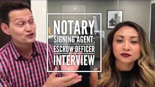 Marks Interview with an Escrow Officer quotI only hire notary loan signing agents thatquot [upl. by Qooraf]