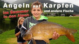 Angeln auf Karpfen und andere Fische  Karpfenangeln mit verschiedenen Ködern und Montagen [upl. by Ferri389]