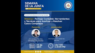 Webinar Peritaje Contable Herramientas y Técnicas para Analizar y ResolverCasos Complejos [upl. by Annah]