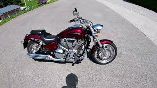 Honda VTX 1800  Vance and Hines vs Original exhaust [upl. by Leirej]