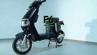 Electric Moped Motorcycle Scooter 800W 48V60V72V 20Ah 45kmH ModelF6 electricmoped [upl. by Rayshell]