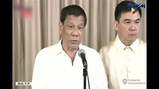 President Duterte to file impeachment complaint against Ombudsman Carpio Morales [upl. by Lachance373]