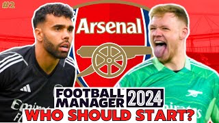 Can you have TWO STARTING GOALKEEPERS  Arsenal FM24 BETA  2  Football Manager 2024 Experiment [upl. by Anahcar]