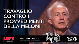 Travaglio contro i decreti del Governo Meloni [upl. by Blatman]