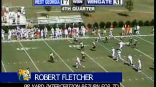 Wingate Bulldogs Football Highlights vs West Georgia [upl. by Ydasahc]