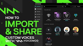 How to import and share custom voices with Voicemod [upl. by Haymes949]