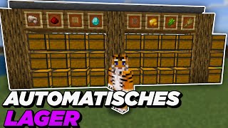 SCHNELL und EINFACH Automatisches Lager Bauen 120 Minecraft Bedrock [upl. by Ajed]