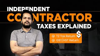 How to File T2 Corporate Income Tax amp GSTHST Return as an Independent Contractor in Canada  2024 [upl. by Acinorev]