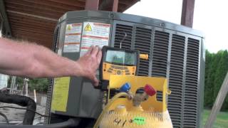 Refrigerant recovery using the compressor [upl. by Aerb]