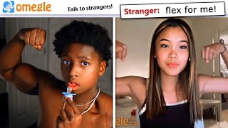 FUNNIEST OMEGLE TROLLING with a SQUEAKER VOICE CHANGER [upl. by Angie761]