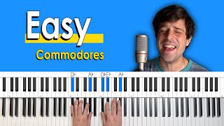 How To Play quotEasyquot by Commodores Piano TutorialChords for Singing [upl. by Ez]