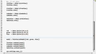 PyQt4 Model View Tutorial Part 020 [upl. by Eigroeg]