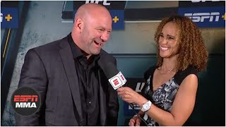 UFC Fight Night Dana White on Deiveson Figueiredos championship win  UFC Post Show  ESPN MMA [upl. by Suk]