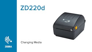 Loading Media and Calibration in Your Printer ZD220d  Zebra [upl. by Nojel]