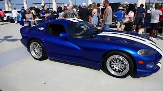 Beautiful Royal Blue Dodge Viper with White Stripes  1997 Venom  South OC Cars amp Coffee [upl. by Cailly350]