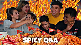 SPICY FOOD CHALLENGE  Q AND A Couples edition [upl. by Perri653]