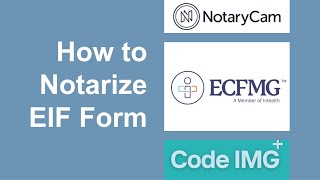 How to Notarize your EIF Epic Identification Form Form by Notarycam 2024 [upl. by Gnem]